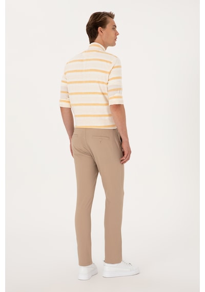 U.s. Polo Assn. Erkek Bej Pantolon Kanvas-chino 50300436-vr011 Bej