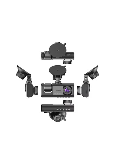 Black Box Wifi Destekli Full Hd 1080p 3 Lü Araç Kamerası Ön + İç + Arka Kamera Dvr Car Dashcam