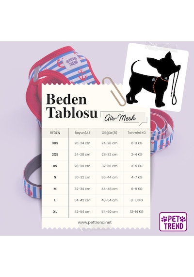 Sailor Mates Göğüs Tasması Ve Sevk Kayışı Tasma Seti Çapa Kedi Köpek Göğüs Tasması Seti M Kırmızı