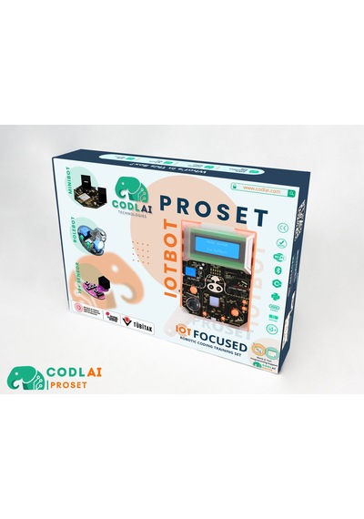 Codlaı Proset Profesyonel Robotik Kodlama Eğitim Seti - Esp32 Iot İleri Seviye Stem Tam Teşekküllü Kit - Kozmik Mor