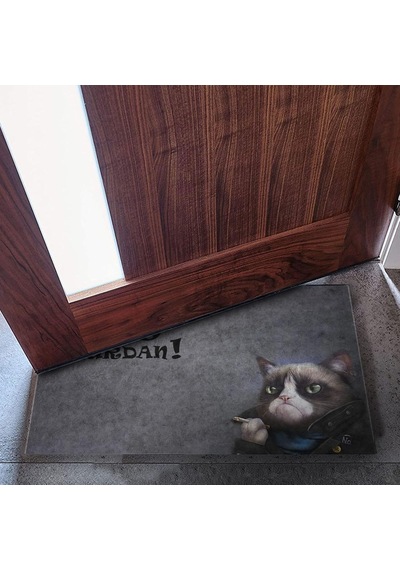 Tasarımlı Dekoratif Kapı Önü Paspas, Dış Mekan/ev İçi/banyo/mutfak/yatak Odası/giriş Paspasları Git Buradan Çok Renkli