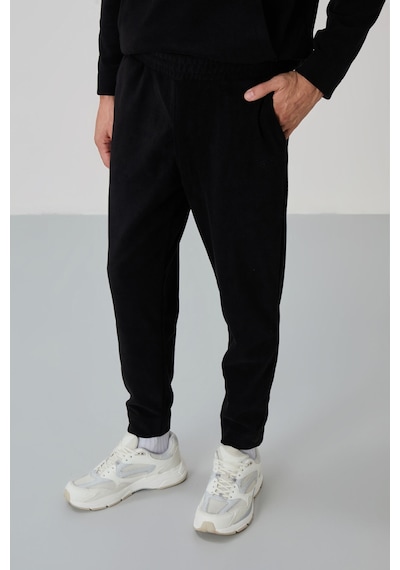 Tommy Life Carol Siyah Polar Erkek Eşofman Takım - 85226 Siyah