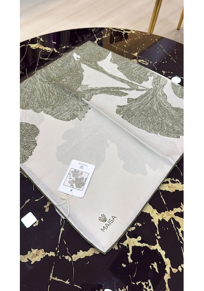 Maisa Maısa Farah Mulberry İrek Eşarp Açik Haki 1304