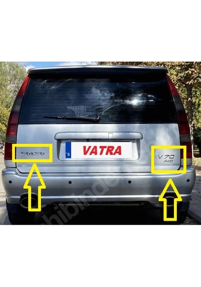V70 2.3 T5 1998-2001 Uyumlu Volvo-awd Ve V70 Bagaj Yazısı Seti