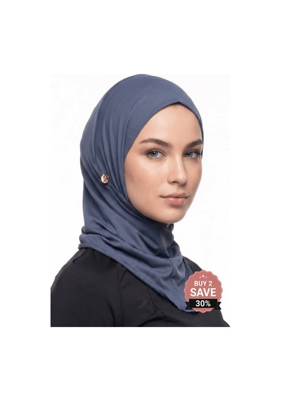Mayovera Deniz Tesettür Bone - Boğazlı Antrasit