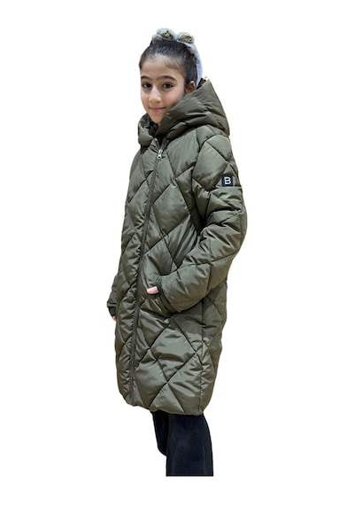 Benitto Kids Kız Çocuk Kapüşonlu Kaban 51329 Haki