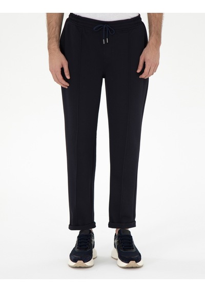 Pierre Cardin Lacivert Slim Fit Nervürlü Duble Paça Eşofman Altı 50290666-vr033