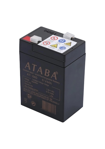 Ataba At-640 6v 4ah Bakımsız Kuru Işıldak Aküsü