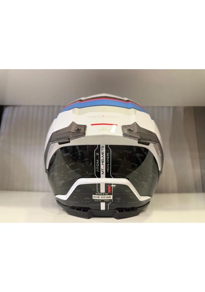 Kask Mt Atom 2 Highlands A7 Mavi/beyaz/siyah