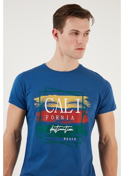 Buratti Pamuklu Slim Fit Bisiklet Yaka Erkek T Shirt 541California24 Parliament