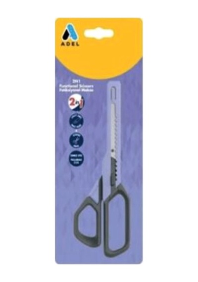 Adel Fonksiyonel Makas Maket Bıçağı 2in1