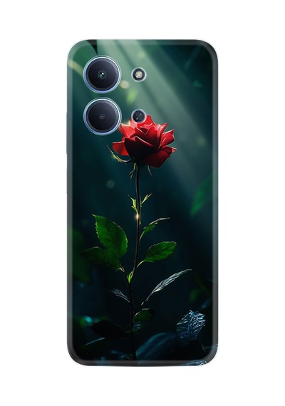 Xiaomi Redmi 15c Kılıf Limited Resimli Kırmızı Gül 227
