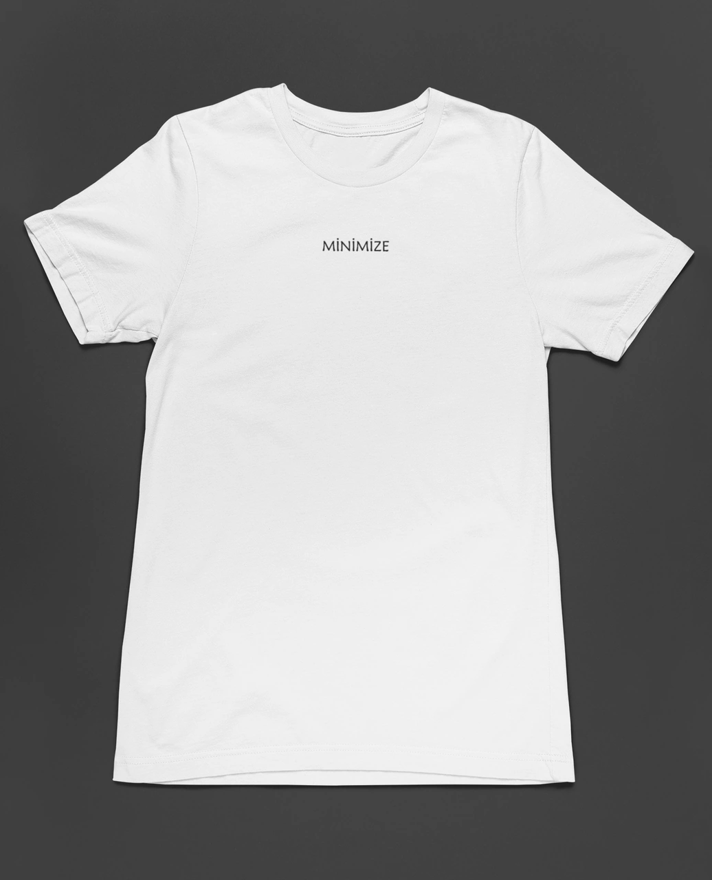 Bumeta Minimize Unisex Tişört T-shirt Beyaz