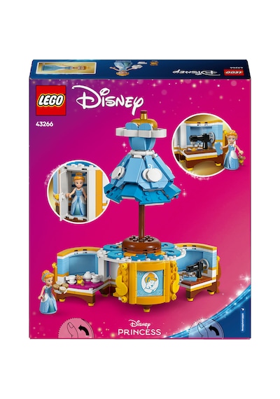 LEGO® ǀ Disney Princess Sindirella'nın Elbisesi 43266 - 9 Yaş ve Üzeri Prenses Seven Çocuklar için Yaratıcı Oyuncak Yapım Seti (474 Parça)