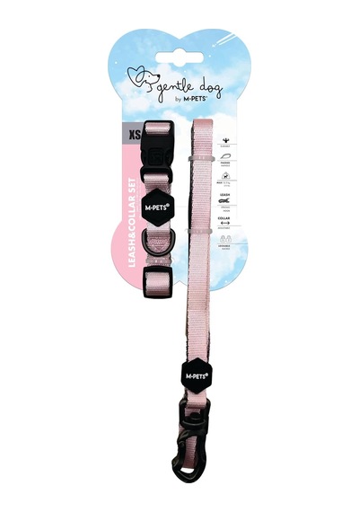 Gentle Dog Boyun Tasması Ve Gezdirme Set Xs Pembe