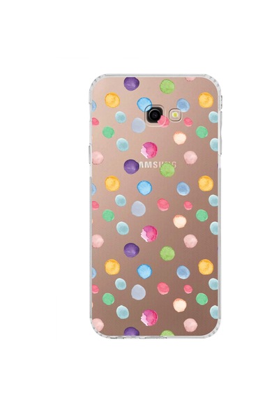Samsung Galaxy J4+ Plus İle Uyumlu Water Color 6 Kamera Korumalı Şeffaf Kılıf Şeffaf