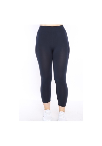 Escetic Kadın Spor Orta Gri Kısa Tayt, Yumuşak Kumaş-4304 - Xs/s