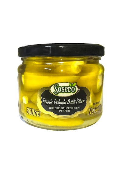 Sosero Peynir Dolgulu Balık Biber Cam 290 G