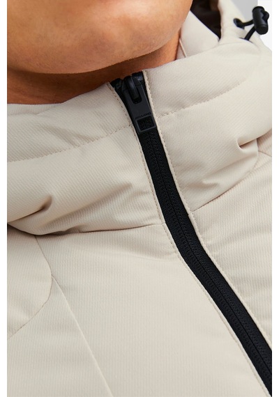 Jack & Jones Jcootıs Puffer Erkek Bej Mont 12239001-Beige Bej