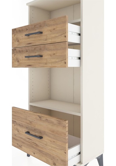 Hyperion Dolap 2 Raflı 3 Çekmeceli 60x44x134 Aytaşı-çam Antrasit Hyperion Dolap 2 Raflı 3 Çekmeceli 60x44x134 Aytaşı-çam Antrasit