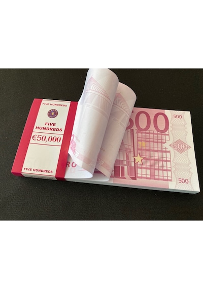 Yeni 5 Deste 500 Euro Geçersiz Eğlence Oyun Şaka Düğünde Para