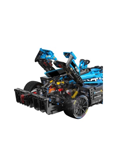 C64004w Cada Electric Racing Super Car Blok Seti 1667 Parça -vagon Life Beyaz