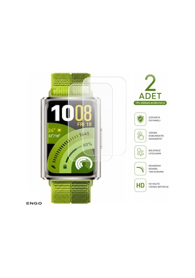 Huawei Band 11 Pro Ekran Koruyucu Tpu Şeffaf Film 2 Adet