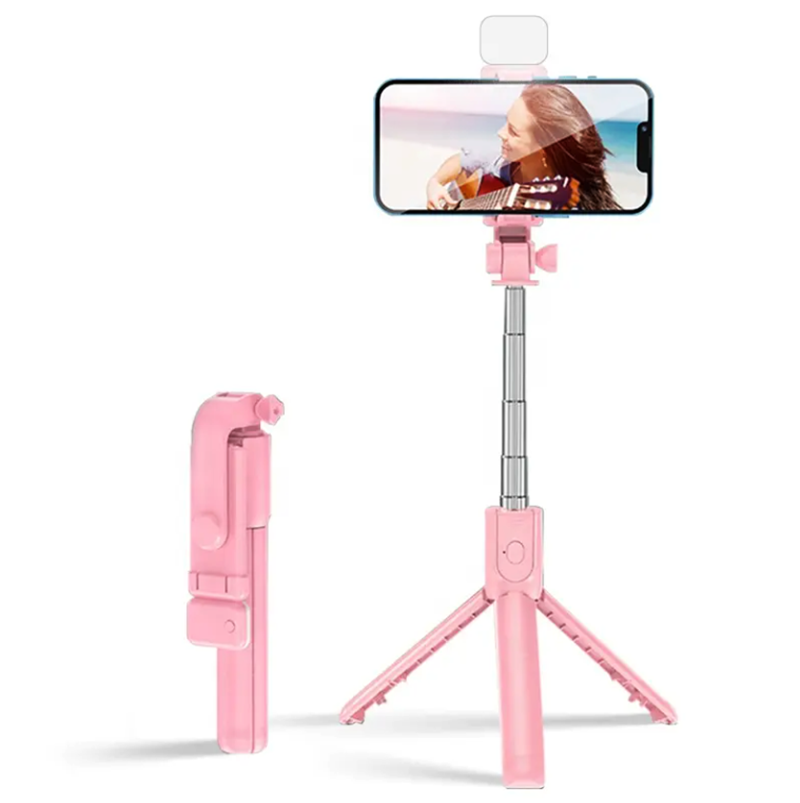 Renkli Selfie Uzaktan Kumandalı Ayarlanabilir Selfie Çubuğu 60cm