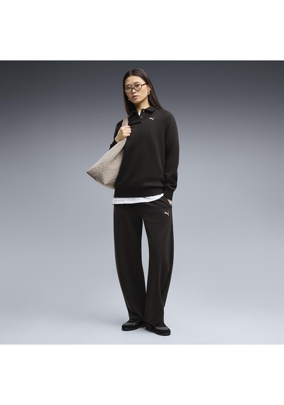 Puma Essentials Relaxed Barrel Kadın Siyah Günlük Stil Eşofman Altı 69583201
