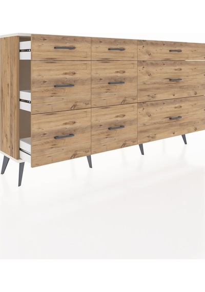 Arges Konsol 9 Çekmeceli 176x30x99 Çam-aytaşı/çam Aytası/atlas Çam - Atlas Çam Arges Konsol 9 Çekmeceli 176x30x99 Çam-aytaşı/çam Aytası/atlas Çam - Atlas Çam