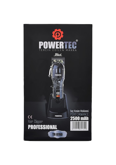 Powertec TR-8700 Saç Sakal Tıraş Makinesi (Black)
