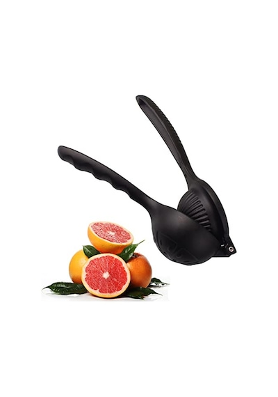 Döküm Limon Sıkacağı Limon Presi Büyük Boy 24 Cm, Siyah Metal Limon Sıkacağı, Döküm Narenciye Sıkacağı D Diğer