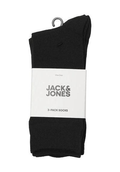 Jack & Jones Jacblack 3 Pack Erkek Çorap Siyah