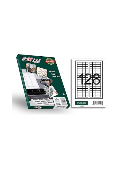 Herboy Hb-1723 17 X 23 Mm A4 Laser Etiket 100 Adet
