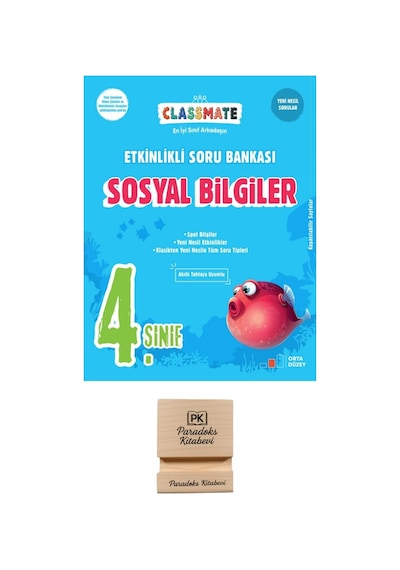 Okyanus 4. Sınıf Classmate Sosyal Bilgiler Etkinlikli Soru Bankası + Telefon Standı