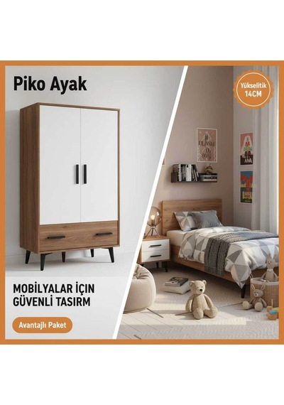 Piko 14 Cm Siyah Koltuk Baza Dolap Tv Ünitesi Yatak Odası Konsol Çocuk Ve Genç Odası Ayağı Siyah