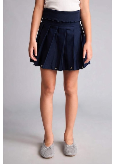 Defacto Pileli Gabardin Lacivert Mini Etek Kız Çocuk H9206a826aunv31 Lacivert-nv31