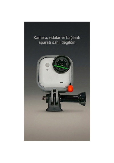 Insta360 Go Ultra Uyumlu Dikey Çekim Ve Gopro Aksesuarları Montaj Aparatı Gri