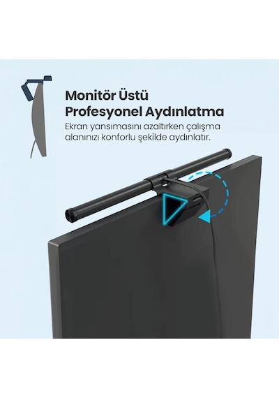 Ergoflex Ef-354 Kumandalı Ayarlanabilir Dokunmatik Bilgisayar Monitör Işık Çubuğu