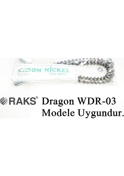 Raks Dragon Wdr-03 Uyumlu 3000w İnfrared Soba Isıtıcı Rezistans Teli Yatay