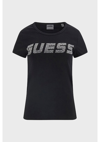 Guess Bayan T Shirt V4bı16 Kcıv1 Jblk Siyah Siyah