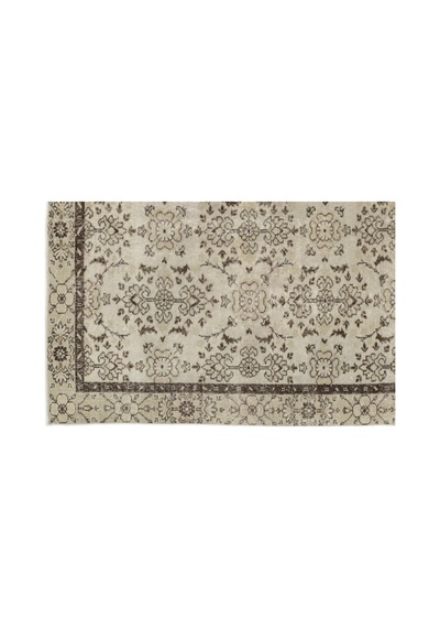 El Dokuması Vintage Yün-pamuk Naturel Halı 13184 157 X 279 Cm Çok Renkli