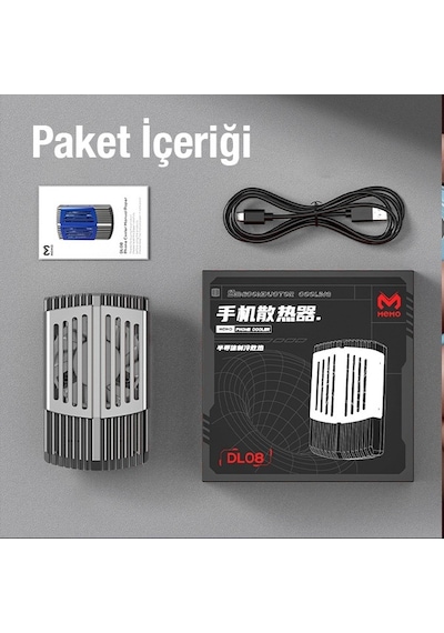 Memo Dl08 Yarıiletken Oyun Telefon Soğutma Fanı Radyatör Soğutucu