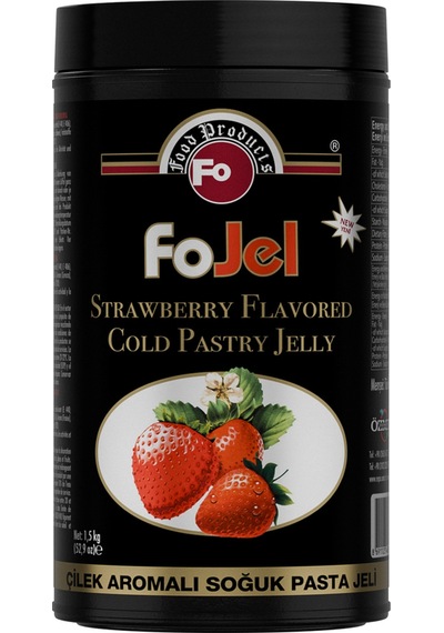 Çilek Aromalı Soğuk Pasta Jeli 1,5 Kg