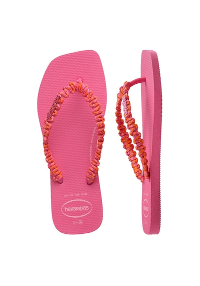 Slim Square Boho Pink Kadın Parmak Arası Terlik-4780 Pembe