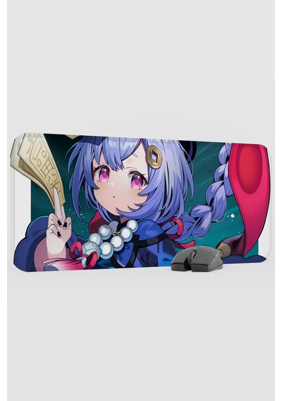 Qiqi Genshin Impact Anime Gacha V2 - 70x30 Xl Gaming Mouse Pad Fare Altlığı