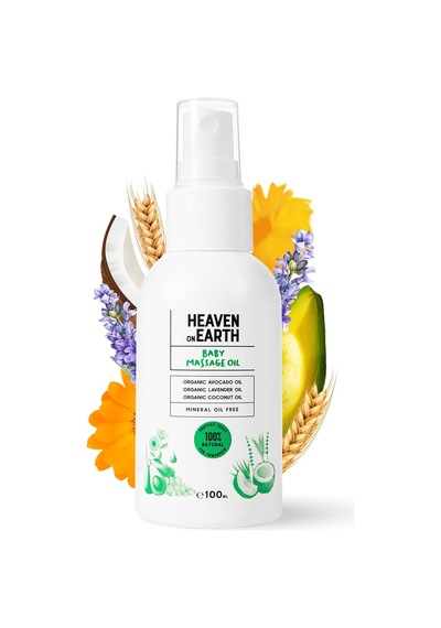 Bebek Masaj Yağı Vegan %100 Doğal Ve Organik İçerikli - 100 Ml