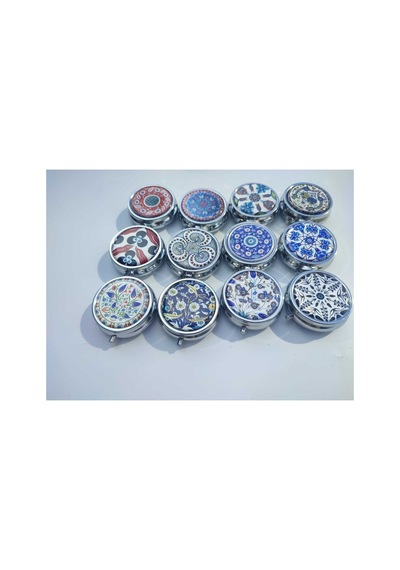 Metal Cep Küllük,kapaklı Küllük Cep Küllük Çini Desenli Taşınabilir Küllük