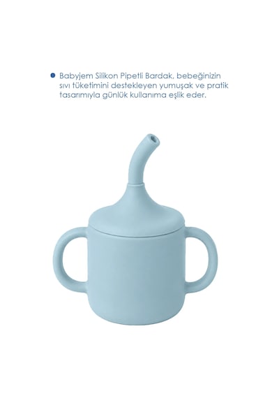 Babyjem Silikon Pipetli Bardak Mint