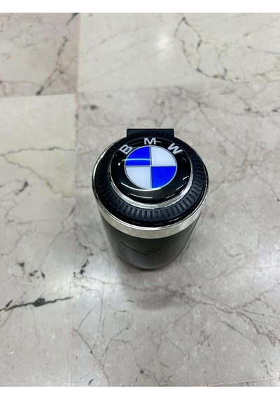 Bmw Mavi Beyaz  Tip Logolu Işıklı Siyah Küllük Üstten Bastırmalı 0